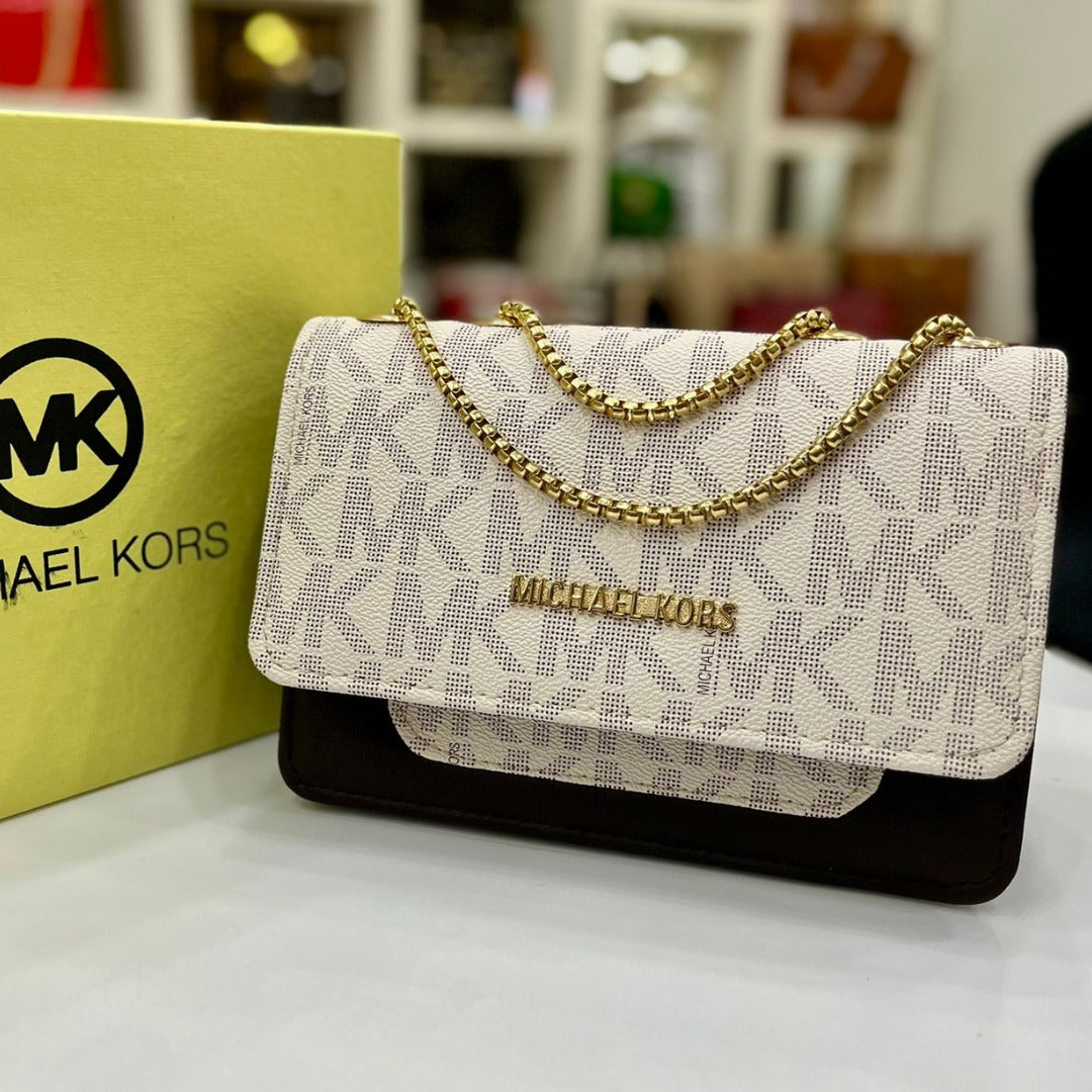 Elegant Michael Kors Crossbody Bag with Long Chain