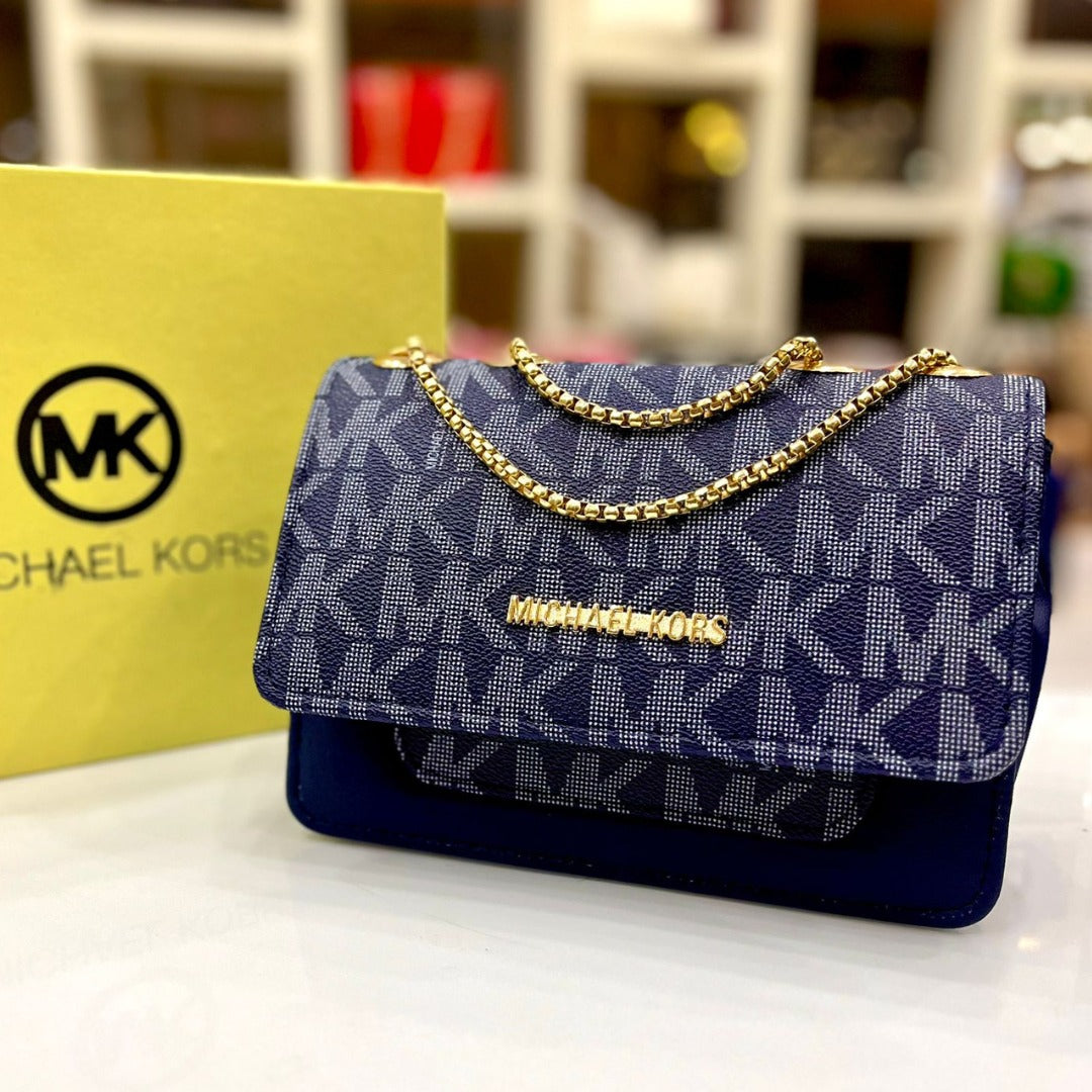 Elegant Michael Kors Crossbody Bag with Long Chain