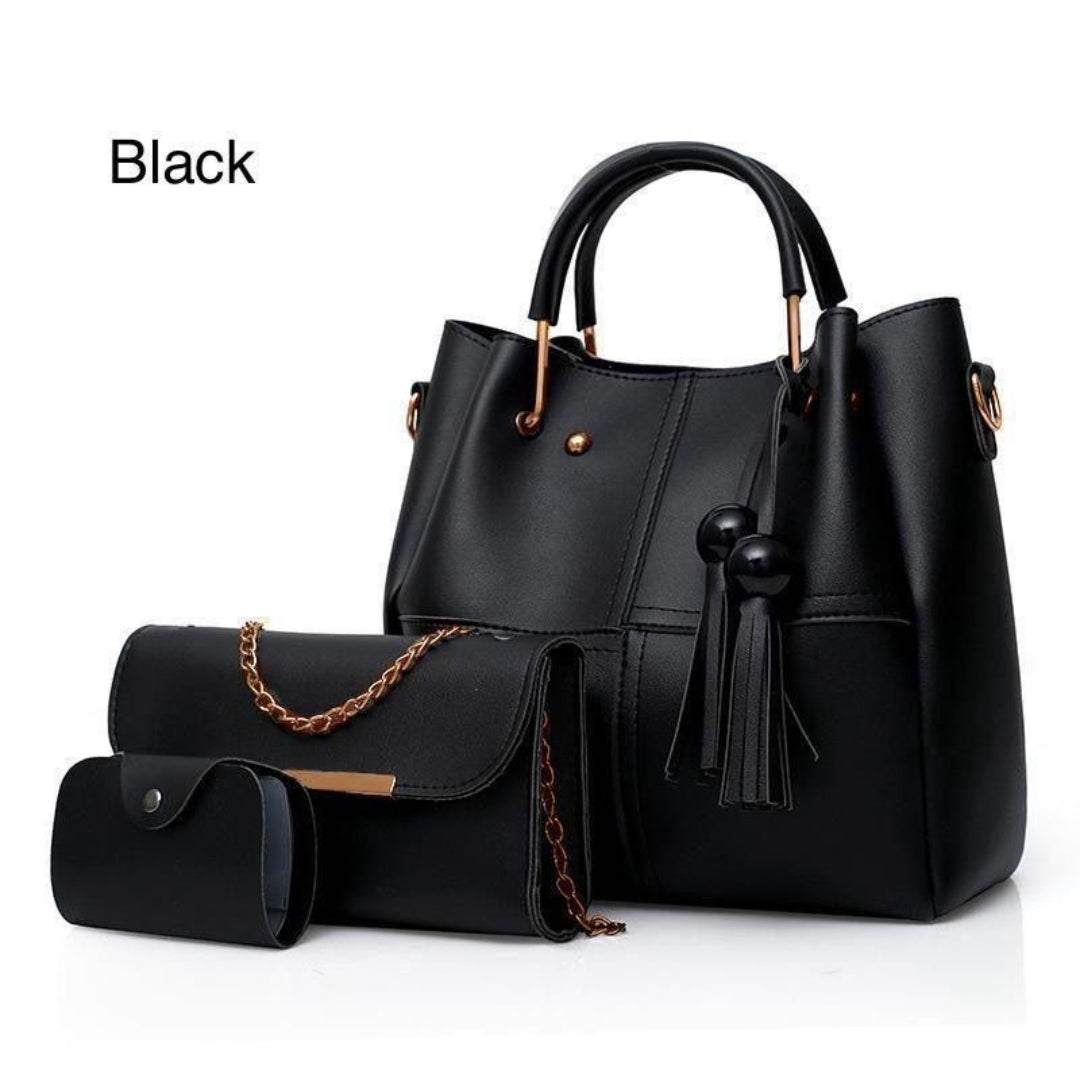 CLASSIC 3-PC SET – High Quality Soft Leather Bag