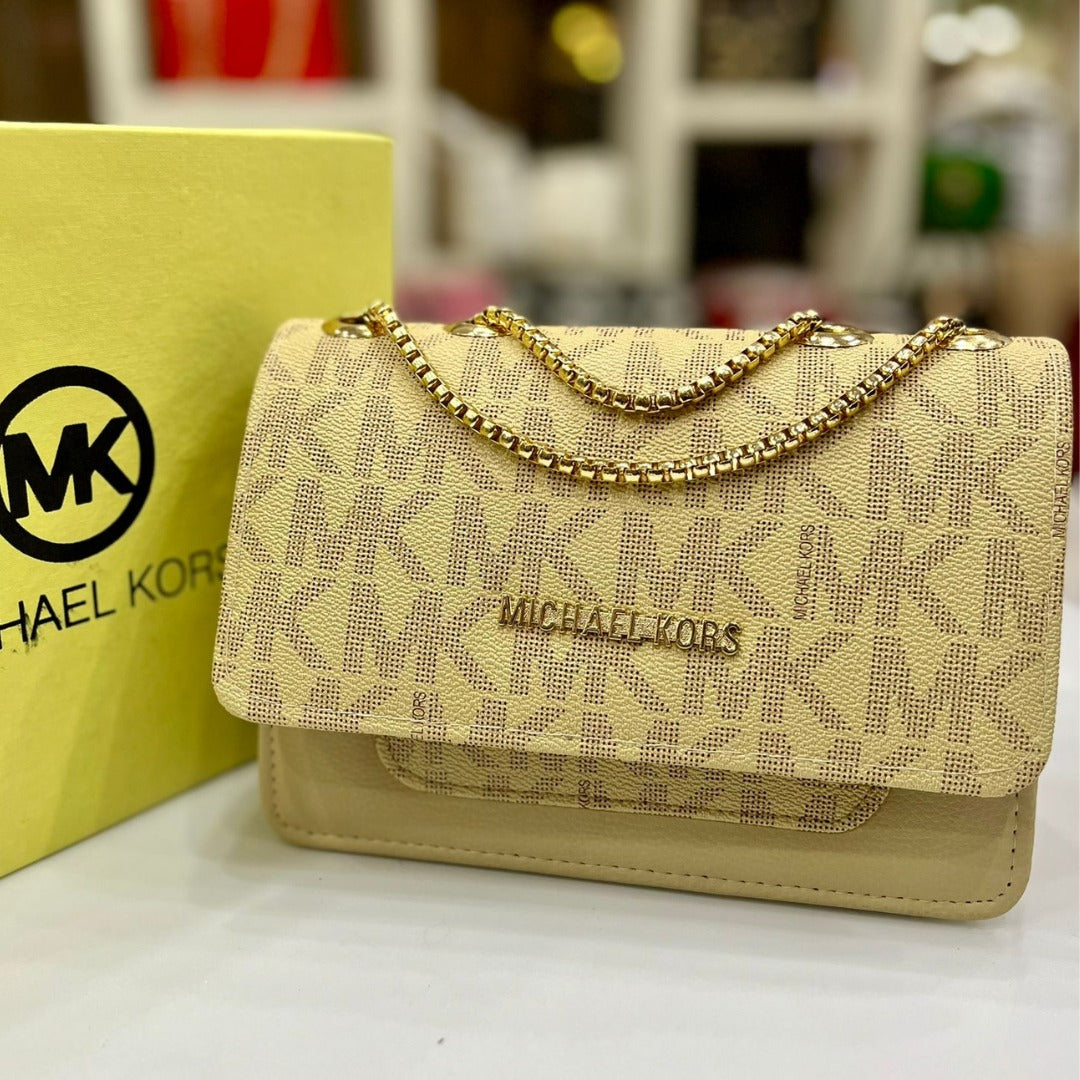 Elegant Michael Kors Crossbody Bag with Long Chain